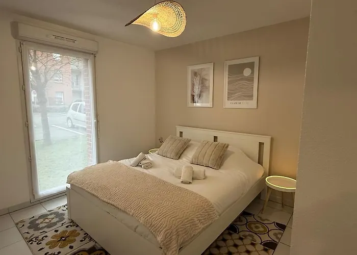 Apartamento Le Clair De Lune Elegant T3 With Private Parking Maubeuge